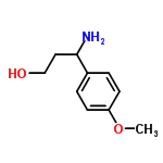 InChI=1/C10H15NO2/c1-13-9-4-2-8(3-5-9)10(11)6-7-12/h2-5,10,12H,6-7,11H2,1H3