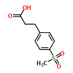 InChI=1/C10H12O4S/c1-15(13,14)9-5-2-8(3-6-9)4-7-10(11)12/h2-3,5-6H,4,7H2,1H3,(H,11,12)