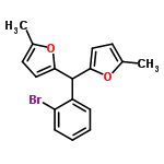 InChI=1/C17H15BrO2/c1-11-7-9-15(19-11)17(16-10-8-12(2)20-16)13-5-3-4-6-14(13)18/h3-10,17H,1-2H3