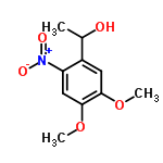 InChI=1/C10H13NO5/c1-6(12)7-4-9(15-2)10(16-3)5-8(7)11(13)14/h4-6,12H,1-3H3