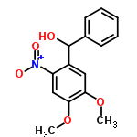 InChI=1/C15H15NO5/c1-20-13-8-11(12(16(18)19)9-14(13)21-2)15(17)10-6-4-3-5-7-10/h3-9,15,17H,1-2H3