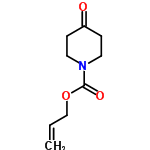 InChI=1/C9H13NO3/c1-2-7-13-9(12)10-5-3-8(11)4-6-10/h2H,1,3-7H2