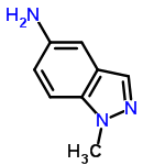 InChI=1/C8H9N3/c1-11-8-3-2-7(9)4-6(8)5-10-11/h2-5H,9H2,1H3