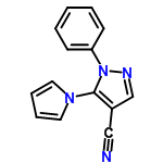 InChI=1/C14H10N4/c15-10-12-11-16-18(13-6-2-1-3-7-13)14(12)17-8-4-5-9-17/h1-9,11H