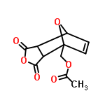 InChI=1/C11H10O6/c1-5(12)15-4-11-3-2-6(17-11)7-8(11)10(14)16-9(7)13/h2-3,6-8H,4H2,1H3