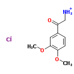 InChI=1/C10H13NO3.ClH/c1-13-9-4-3-7(8(12)6-11)5-10(9)14-2;/h3-5H,6,11H2,1-2H3;1H