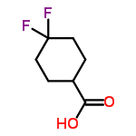 InChI=1/C7H10F2O2/c8-7(9)3-1-5(2-4-7)6(10)11/h5H,1-4H2,(H,10,11)