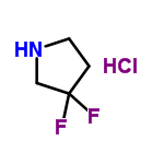 InChI=1/C4H7F2N.ClH/c5-4(6)1-2-7-3-4;/h7H,1-3H2;1H