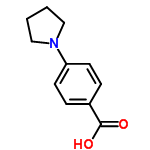 InChI=1/C11H13NO2/c13-11(14)9-3-5-10(6-4-9)12-7-1-2-8-12/h3-6H,1-2,7-8H2,(H,13,14)