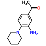 InChI=1/C13H18N2O/c1-10(16)11-5-6-13(12(14)9-11)15-7-3-2-4-8-15/h5-6,9H,2-4,7-8,14H2,1H3