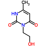 InChI=1/C7H10N2O3/c1-5-4-6(11)9(2-3-10)7(12)8-5/h4,10H,2-3H2,1H3,(H,8,12)