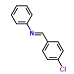 InChI=1/C13H10ClN/c14-12-8-6-11(7-9-12)10-15-13-4-2-1-3-5-13/h1-10H/b15-10+