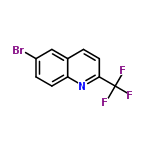 InChI=1/C10H5BrF3N/c11-7-2-3-8-6(5-7)1-4-9(15-8)10(12,13)14/h1-5H