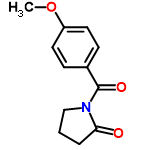 InChI=1/C12H13NO3/c1-16-10-6-4-9(5-7-10)12(15)13-8-2-3-11(13)14/h4-7H,2-3,8H2,1H3