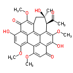 InChI=1/C30H26O10/c1-10(31)25-24-22-16-11(9-30(25,2)36)28(39-5)26(34)17-12(32)7-14(37-3)19(21(16)17)20-15(38-4)8-13(33)18(23(20)22)27(35)29(24)40-6/h7-8,25,32,35-36H,9H2,1-6H3/t25-,30+/m0/s1