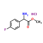 InChI=1/C9H10FNO2.ClH/c1-13-9(12)8(11)6-2-4-7(10)5-3-6;/h2-5,8H,11H2,1H3;1H