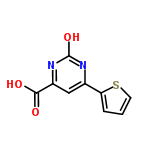 InChI=1/C9H6N2O3S/c12-8(13)6-4-5(10-9(14)11-6)7-2-1-3-15-7/h1-4H,(H,12,13)(H,10,11,14)