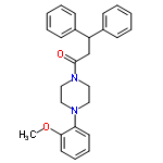 InChI=1/C26H28N2O2/c1-30-25-15-9-8-14-24(25)27-16-18-28(19-17-27)26(29)20-23(21-10-4-2-5-11-21)22-12-6-3-7-13-22/h2-15,23H,16-20H2,1H3