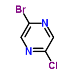 InChI=1/C4H2BrClN2/c5-3-1-8-4(6)2-7-3/h1-2H