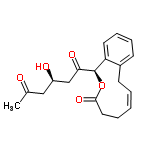 InChI=1/C19H22O5/c1-13(20)11-15(21)12-17(22)19-16-9-6-5-8-14(16)7-3-2-4-10-18(23)24-19/h2-3,5-6,8-9,15,19,21H,4,7,10-12H2,1H3/b3-2-/t15-,19-/m1/s1