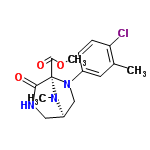 InChI=1/C15H18ClN3O3/c1-9-6-10(4-5-12(9)16)19-8-11-7-17-13(20)15(19,18(11)2)14(21)22-3/h4-6,11H,7-8H2,1-3H3,(H,17,20)/t11-,15+/m1/s1