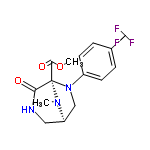 InChI=1/C15H16F3N3O3/c1-20-11-7-19-12(22)14(20,13(23)24-2)21(8-11)10-5-3-9(4-6-10)15(16,17)18/h3-6,11H,7-8H2,1-2H3,(H,19,22)/t11-,14+/m1/s1