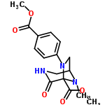 InChI=1/C16H19N3O5/c1-18-12-8-17-14(21)16(18,15(22)24-3)19(9-12)11-6-4-10(5-7-11)13(20)23-2/h4-7,12H,8-9H2,1-3H3,(H,17,21)