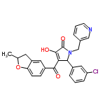 InChI=1/C26H21ClN2O4/c1-15-10-19-11-18(7-8-21(19)33-15)24(30)22-23(17-5-2-6-20(27)12-17)29(26(32)25(22)31)14-16-4-3-9-28-13-16/h2-9,11-13,15,23,31H,10,14H2,1H3