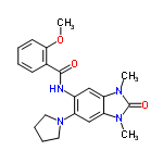 InChI=1/C21H24N4O3/c1-23-17-12-15(22-20(26)14-8-4-5-9-19(14)28-3)16(25-10-6-7-11-25)13-18(17)24(2)21(23)27/h4-5,8-9,12-13H,6-7,10-11H2,1-3H3,(H,22,26)