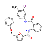 InChI=1/C26H21ClN2O4/c1-17-11-12-18(15-22(17)27)28-25(30)21-9-5-6-10-23(21)29-26(31)24-14-13-20(33-24)16-32-19-7-3-2-4-8-19/h2-15H,16H2,1H3,(H,28,30)(H,29,31)