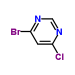 InChI=1/C4H2BrClN2/c5-3-1-4(6)8-2-7-3/h1-2H