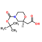 InChI=1/C11H19NO5/c1-11(2,3)17-10(15)12-4-5-16-8(7-12)6-9(13)14/h8H,4-7H2,1-3H3,(H,13,14)/t8-/m0/s1