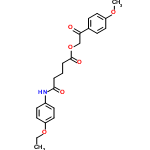 InChI=1/C22H25NO6/c1-3-28-19-13-9-17(10-14-19)23-21(25)5-4-6-22(26)29-15-20(24)16-7-11-18(27-2)12-8-16/h7-14H,3-6,15H2,1-2H3,(H,23,25)