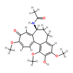 InChI=1/C21H23NO6/c1-11(23)22-15-7-5-12-9-18(27-3)20(25)21(28-4)19(12)13-6-8-17(26-2)16(24)10-14(13)15/h6,8-10,15,25H,5,7H2,1-4H3,(H,22,23)/t15-/m0/s1