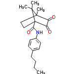 InChI=1/C21H27NO3/c1-5-6-7-14-8-10-15(11-9-14)22-18(25)21-13-12-20(4,19(21,2)3)16(23)17(21)24/h8-11H,5-7,12-13H2,1-4H3,(H,22,25)