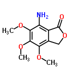 InChI=1/C11H13NO5/c1-14-8-5-4-17-11(13)6(5)7(12)9(15-2)10(8)16-3/h4,12H2,1-3H3