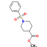 InChI=1/C13H17NO4S/c1-18-13(15)11-7-9-14(10-8-11)19(16,17)12-5-3-2-4-6-12/h2-6,11H,7-10H2,1H3