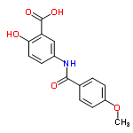 InChI=1/C15H13NO5/c1-21-11-5-2-9(3-6-11)14(18)16-10-4-7-13(17)12(8-10)15(19)20/h2-8,17H,1H3,(H,16,18)(H,19,20)