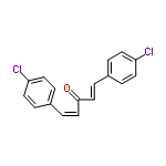 InChI=1/C17H12Cl2O/c18-15-7-1-13(2-8-15)5-11-17(20)12-6-14-3-9-16(19)10-4-14/h1-12H/b11-5-,12-6+