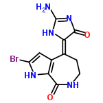 InChI=1/C11H10BrN5O2/c12-6-3-5-4(7-10(19)17-11(13)16-7)1-2-14-9(18)8(5)15-6/h3,15H,1-2H2,(H,14,18)(H3,13,16,17,19)/b7-4-