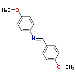 InChI=1/C15H15NO2/c1-17-14-7-3-12(4-8-14)11-16-13-5-9-15(18-2)10-6-13/h3-11H,1-2H3/b16-11+