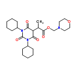 InChI=1/C24H37N3O6/c1-17(23(30)33-16-25-12-14-32-15-13-25)20-21(28)26(18-8-4-2-5-9-18)24(31)27(22(20)29)19-10-6-3-7-11-19/h17-20H,2-16H2,1H3