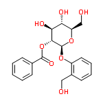 InChI=1/C20H22O8/c21-10-13-8-4-5-9-14(13)26-20-18(17(24)16(23)15(11-22)27-20)28-19(25)12-6-2-1-3-7-12/h1-9,15-18,20-24H,10-11H2/t15-,16-,17+,18-,20-/m1/s1