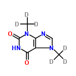 InChI=1/C7H8N4O2/c1-10-3-8-5-4(10)6(12)9-7(13)11(5)2/h3H,1-2H3,(H,9,12,13)/i1D3,2D3