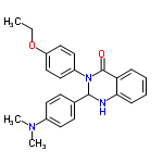 InChI=1/C24H25N3O2/c1-4-29-20-15-13-19(14-16-20)27-23(17-9-11-18(12-10-17)26(2)3)25-22-8-6-5-7-21(22)24(27)28/h5-16,23,25H,4H2,1-3H3