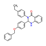 InChI=1/C29H26N2O2/c1-2-21-12-16-24(17-13-21)31-28(30-27-11-7-6-10-26(27)29(31)32)23-14-18-25(19-15-23)33-20-22-8-4-3-5-9-22/h3-19,28,30H,2,20H2,1H3