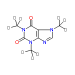 InChI=1/C8H10N4O2/c1-10-4-9-6-5(10)7(13)12(3)8(14)11(6)2/h4H,1-3H3/i1D3,2D3,3D3