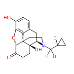 InChI=1/C20H23NO4/c22-13-4-3-12-9-15-20(24)6-5-14(23)18-19(20,16(12)17(13)25-18)7-8-21(15)10-11-1-2-11/h3-4,11,15,18,22,24H,1-2,5-10H2/t15-,18+,19+,20-/m1/s1/i10D2,11D