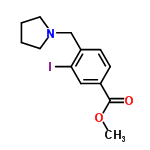 InChI=1/C13H16INO2/c1-17-13(16)10-4-5-11(12(14)8-10)9-15-6-2-3-7-15/h4-5,8H,2-3,6-7,9H2,1H3