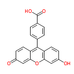 InChI=1/C20H12O5/c21-13-5-7-15-17(9-13)25-18-10-14(22)6-8-16(18)19(15)11-1-3-12(4-2-11)20(23)24/h1-10,21H,(H,23,24)